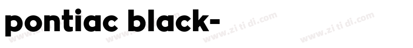 pontiac black字体转换